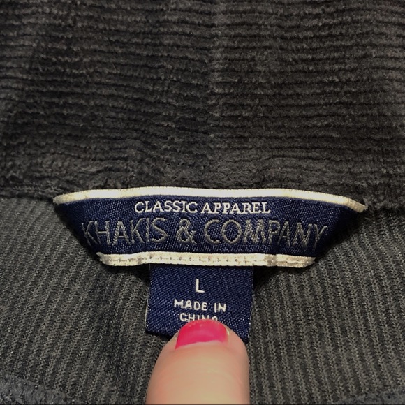 Charcoal Gray Ribbed Velvet High Waist Leggings - Picture 7 of 7